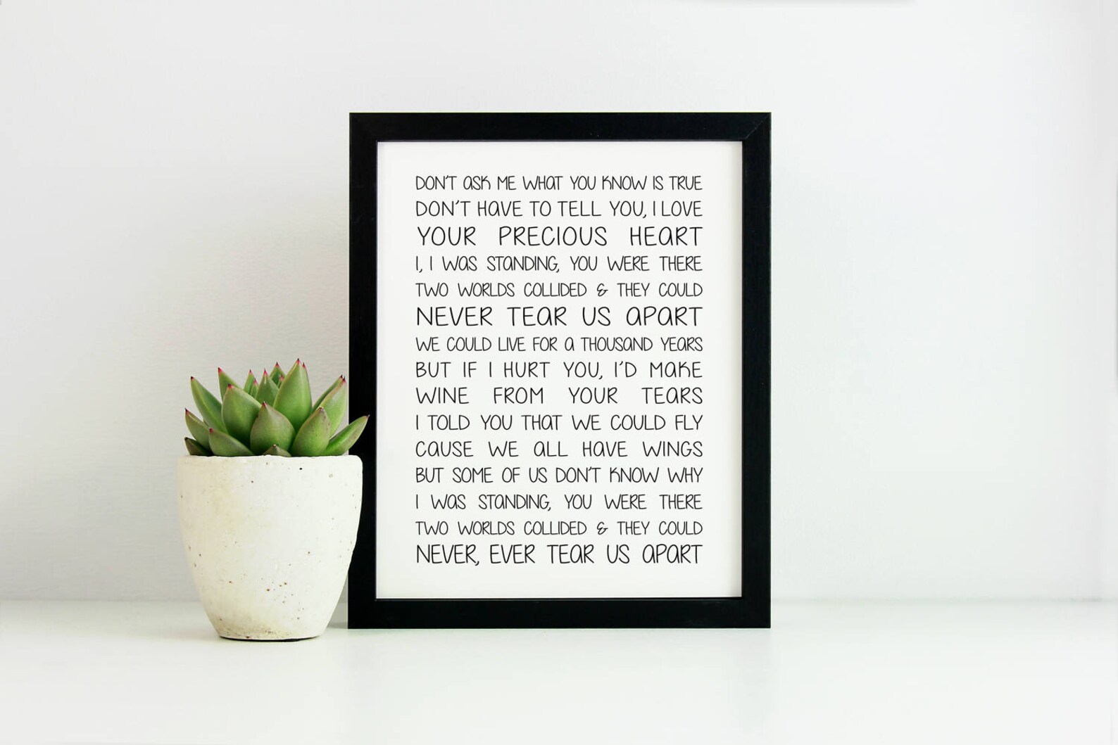 INXS Never Tear Us Apart Song