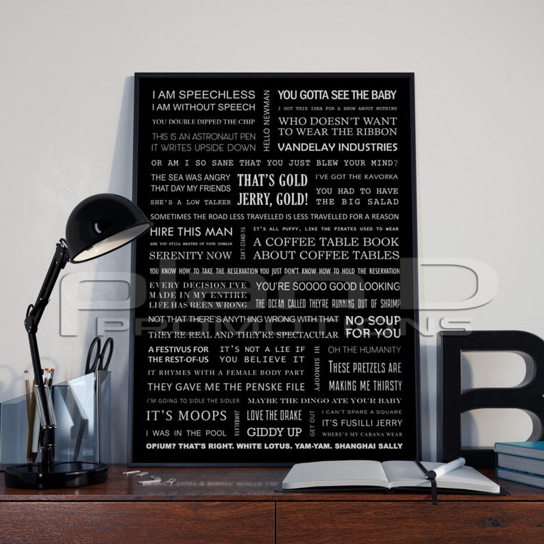 A4 SEINFELD quotes poster image 9