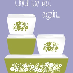 Prato de geladeira Pyrex (.svg) Design de flor de primavera