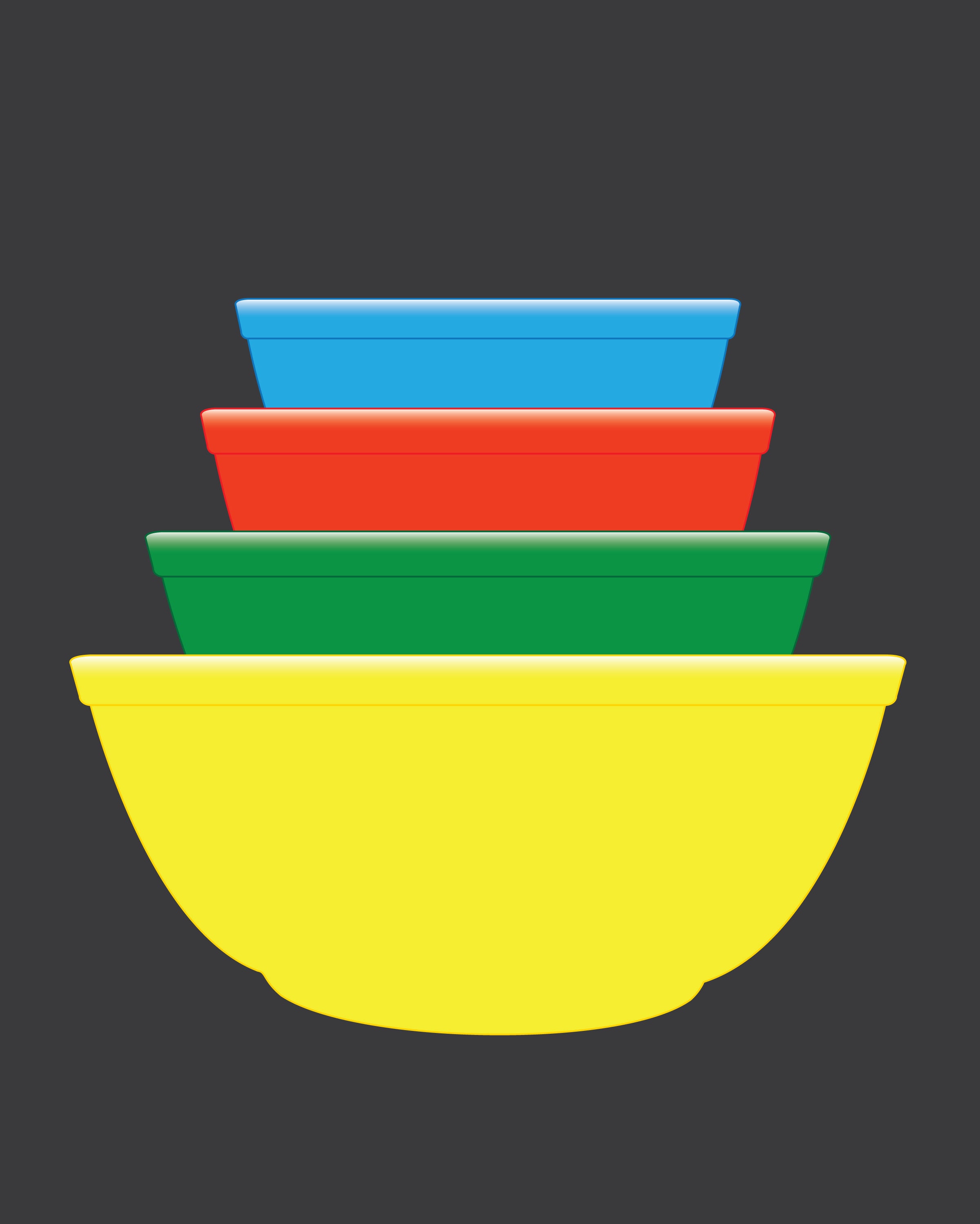 Download Pyrex Svg Primary Mixing Bowl Art Digital File Download Etsy