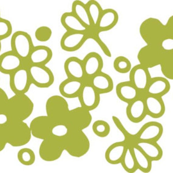Vintage Kitchen daisy flower (.jpeg) Pattern Digital Download
