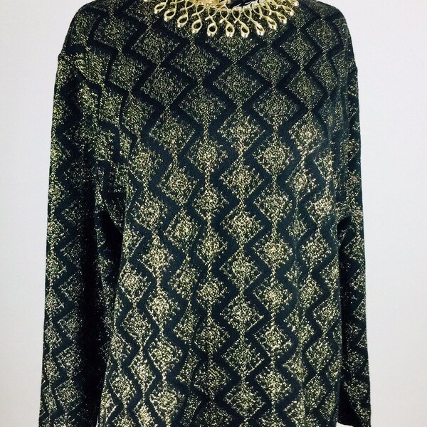 Jazzie Metallic Knit Top