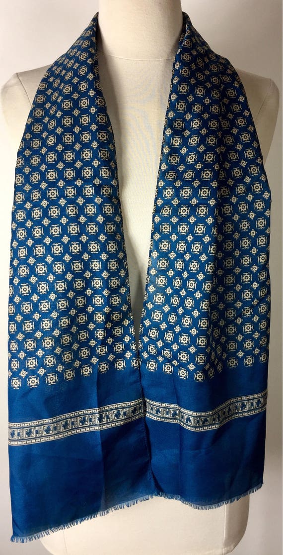 Vintage 70's Collectible French designer teal geo… - image 3