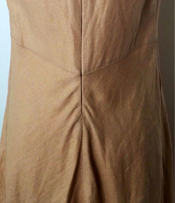 Vintage 90's French flattering peachy khaki lusci… - image 8