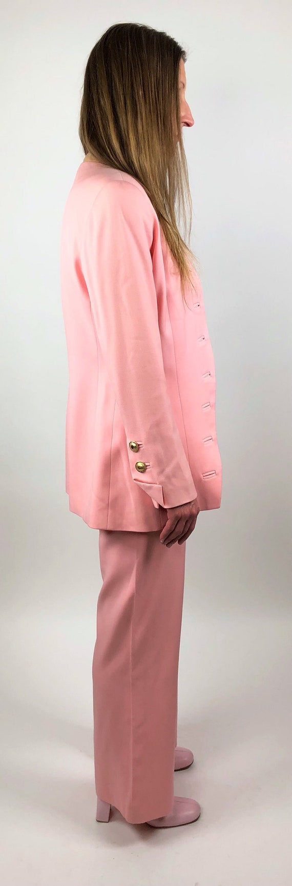 90's designer monochrome pink suit set - image 8