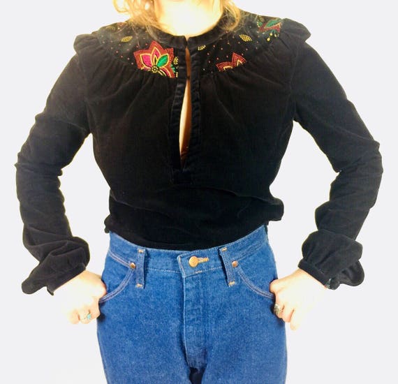 Vintage 90's designer retro Stevie Nicks boho fit… - image 4