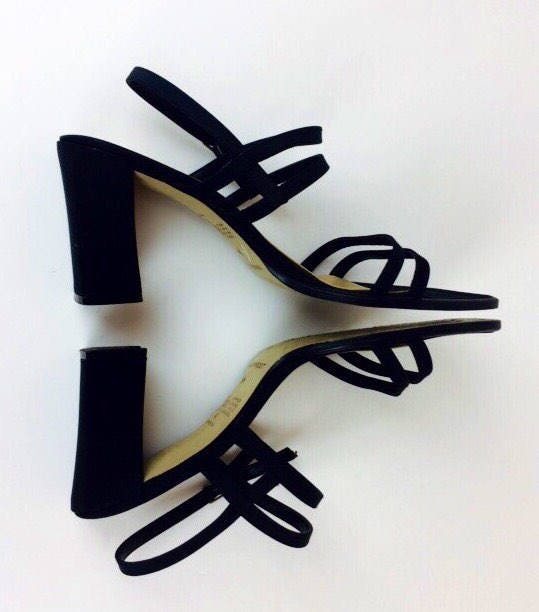chunky black sandals 90s