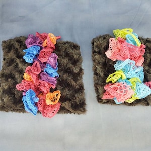 Brown Fur Vest with Scarf for 18 Inch Doll
