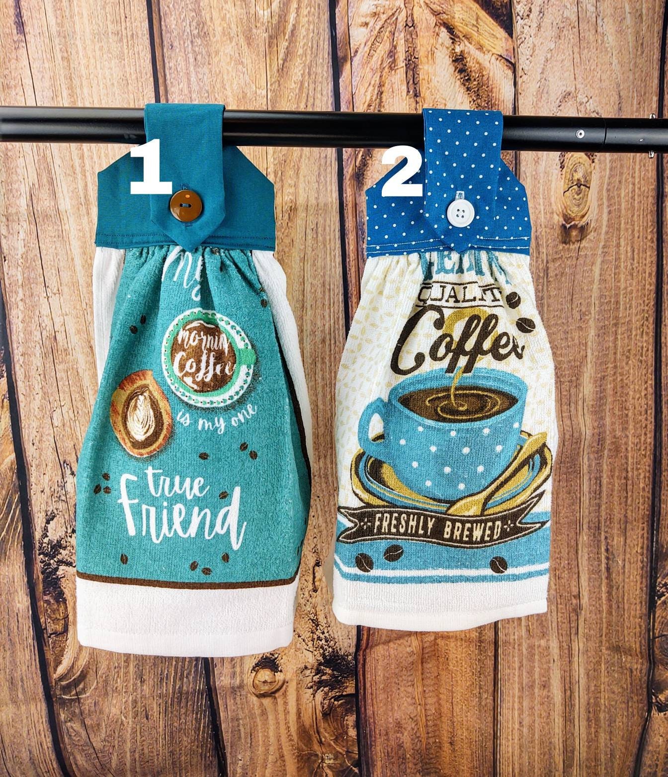 Lunch Money Dish Towels Set of 2 Decorative Coffee Theme Kitchen Towels  Hand Towel for Bathroom Decorative Set Everything Gets Better with Coffee