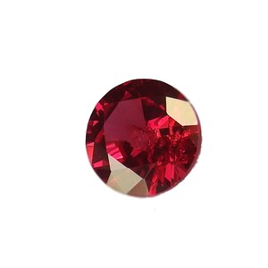 Round Top Quality Red Lab Ruby DIY Engagement ring Faceted Stone