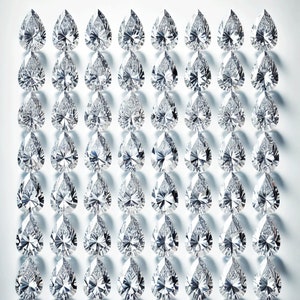 50 Loose Pear-Cut Cubic Zirconia Stones | 9x6mm Calibrated CZ Gems | High-Quality Teardrop Stones for Jewelry Making