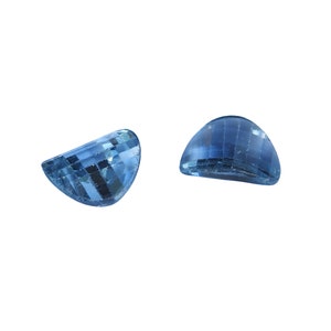 Fancy Shape Stone Fantasy shape Light Blue stones, Concave Jubilee cut, Matching Set, Gemstone Alternative Gemstone
