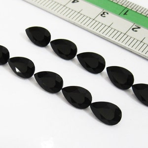 Black Onyx Loose gemstones, Gemstones for for jewelry Black Stone size 8x5 mm