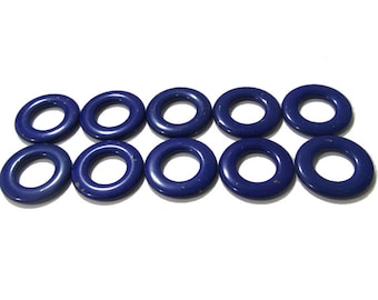Lapis Donuts Gemstones Blue Dounut Lapis lazuli Donuts 16mm. 10 stones