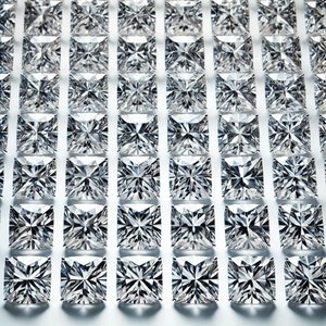 50 Loose Princess-Cut Cubic Zirconia Stones | 5mm Calibrated CZ Gems | High-Quality Square-Cut Stones for Jewelry Making