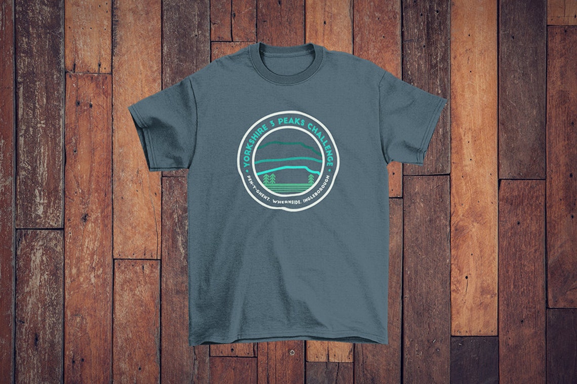 Men's Yorkshire 3 Peaks Challenge T-Shirt Hikers Gift | Etsy