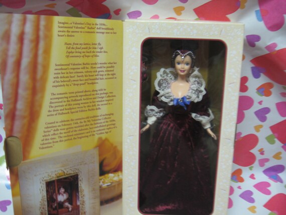 hallmark sentimental valentine barbie 1996
