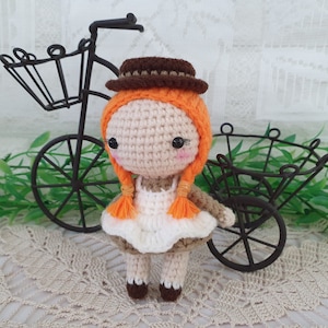 Crochet Doll Pattern, Mini Anne, Amigurumi Doll Pattern,  PDf English pattern