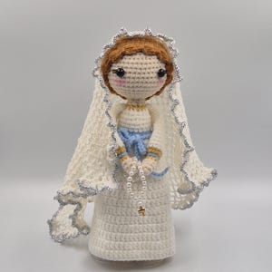 Virgin Mary Crochet Doll Pattern – Amigurumi Religious Doll – Catholic Saint PDF Pattern – Blessed Mother DIY Crochet – Nativity Gift Idea