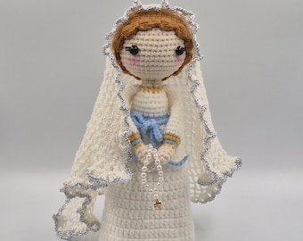 Virgin Mary Crochet Doll Pattern – Amigurumi Religious Doll – Catholic Saint PDF Pattern – Blessed Mother DIY Crochet – Nativity Gift Idea
