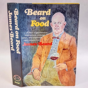 Signiertes James Beard Kochbuch: Beard on Food, Erstausgabe 1974
