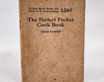 1929 Pocket Cooking guide: Gloria Goddard, Little Blue Book First Edition