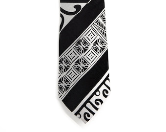Polynesian Silk Necktie, Classic Polynesian Design featuring Traditional Hawaiian Designs