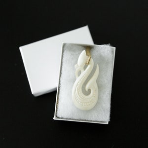 Manaia Bone Pendant with Adjustable Rope Necklace