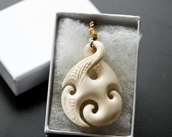 Triple Koru Pendant with Design