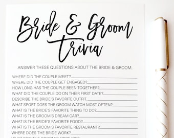 Bride Trivia Game | Etsy