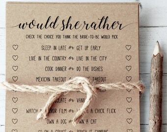 Would She Rather . Would She Rather Bridal Shower Game . Bridal Shower Games,Virtual Bridal Shower