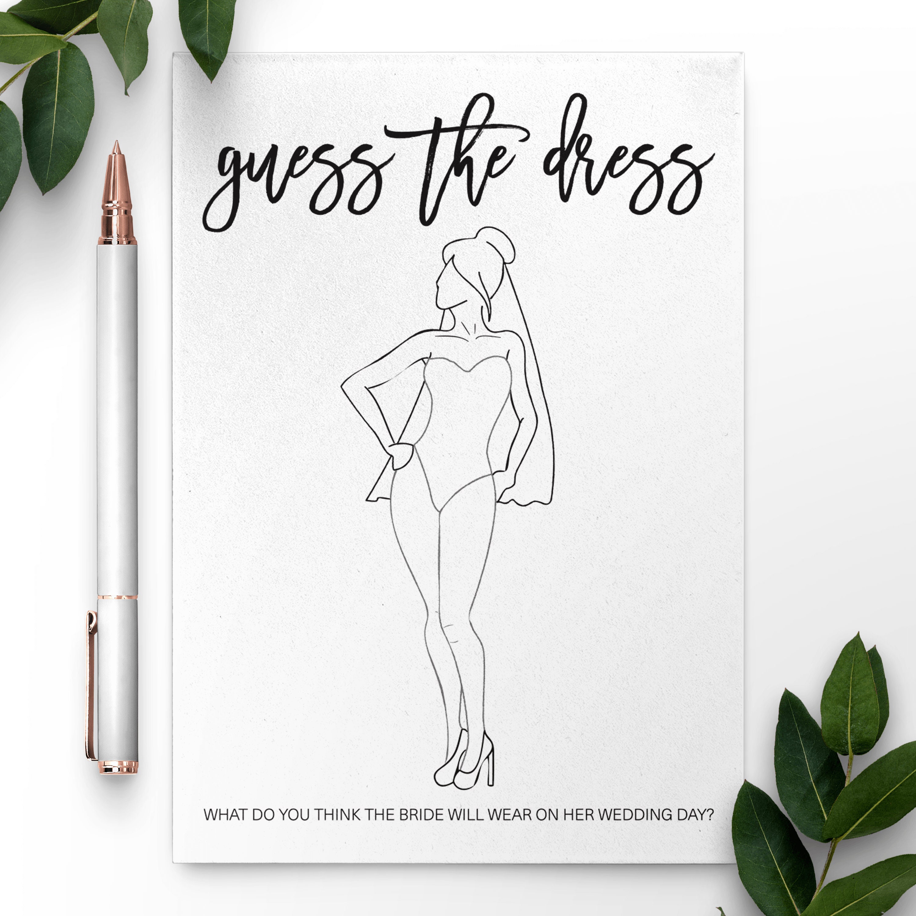 Guess The Dress Printable