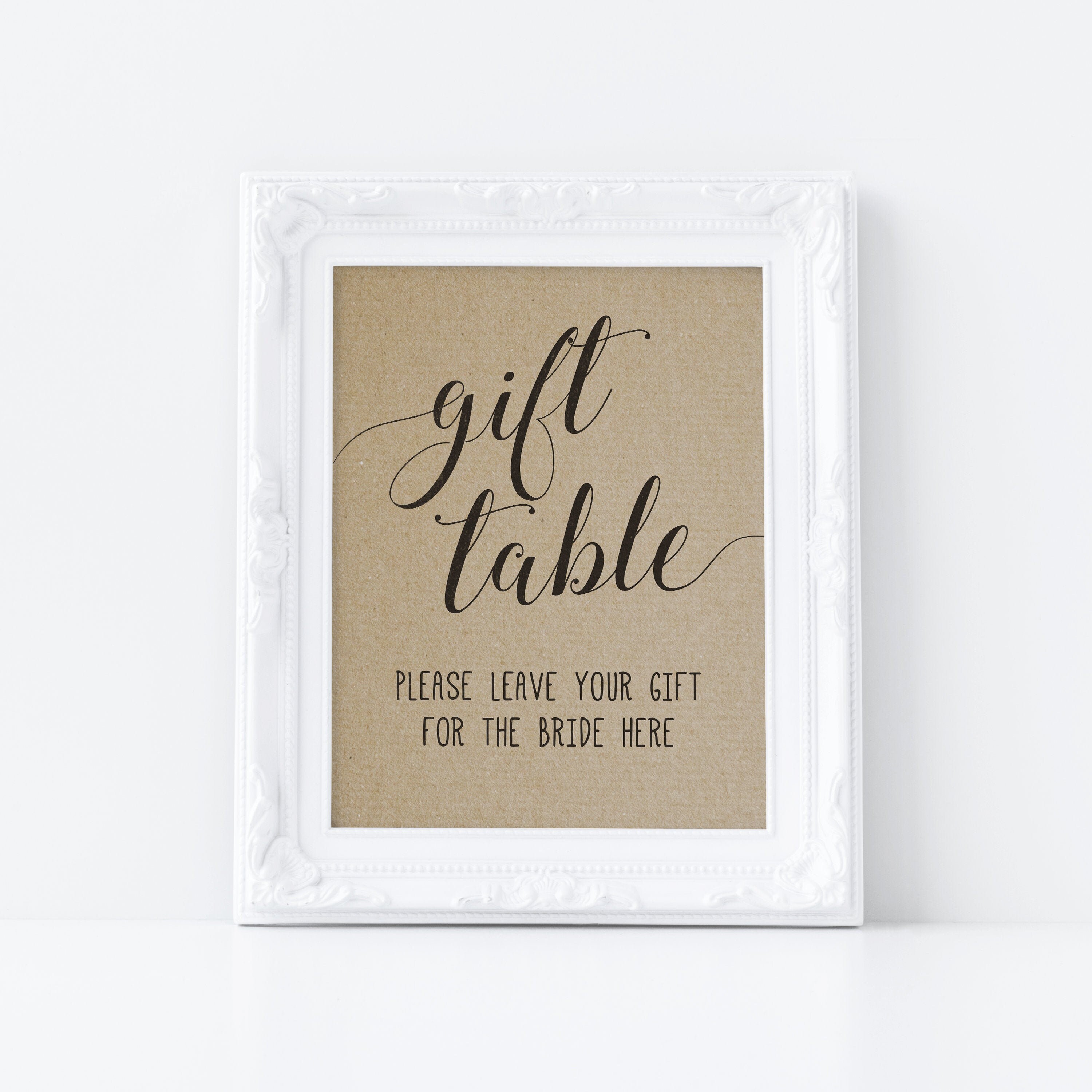Bridal Shower Gift Table Sign . Gift Table Signvirtual Bridal - Etsy