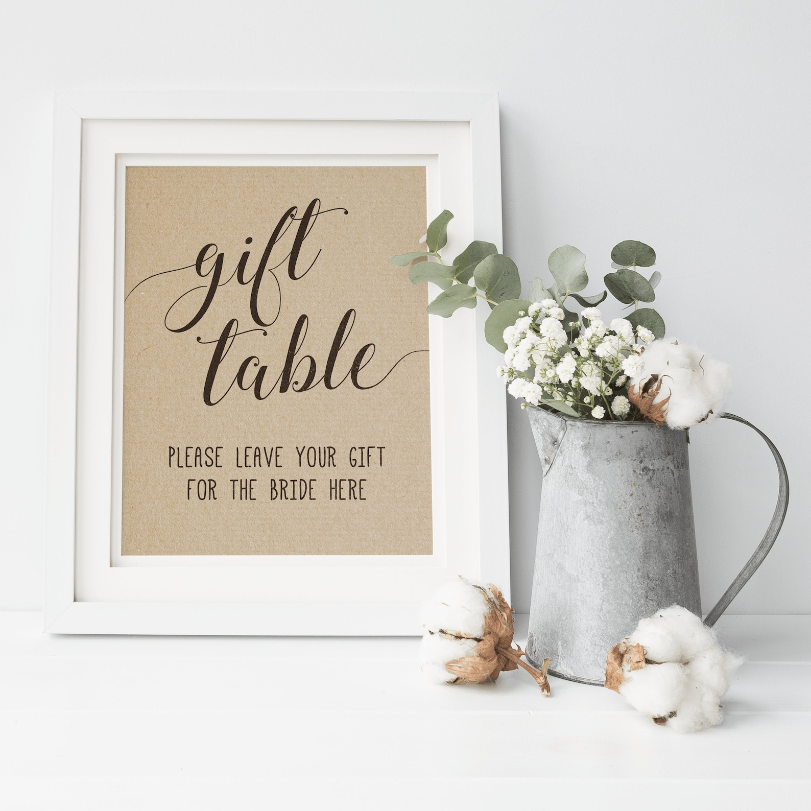 Bridal Shower Gift Table Sign . Gift Table Signvirtual Bridal Etsy