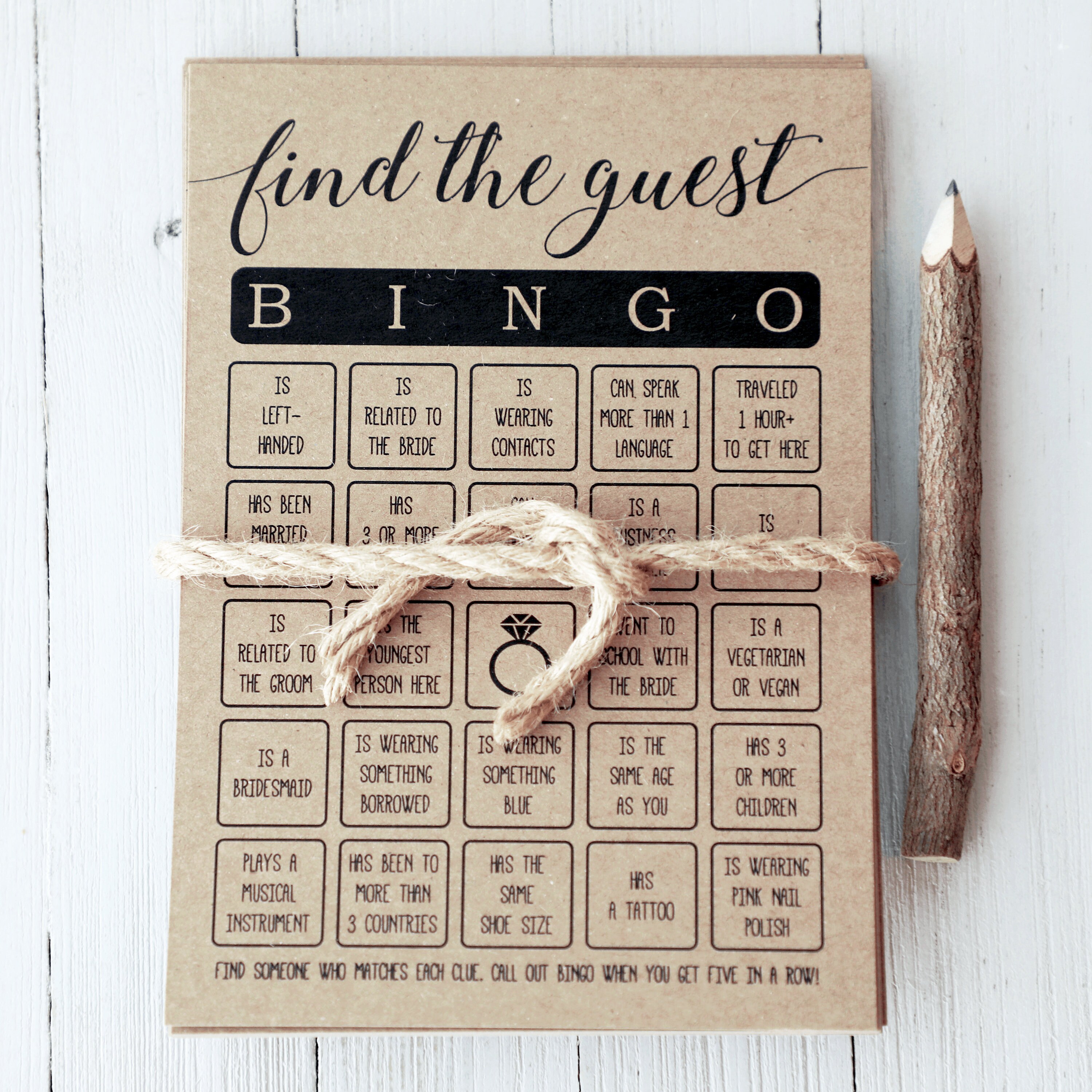 Find the Guest Bingo . Find the Guest Bingo Bridal Shower Game . Brid…