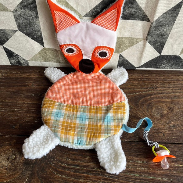 FOX DOUDOU | Animal Shaped doudous - Fox | All handmade | Stuffed Animals | Baby Doudou | faits à la main Doudous Bebe | Cuddly toy baby