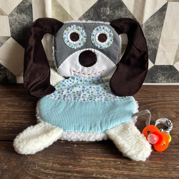 HOND DOUDOU | Diervormig doudous - Hond | Allemaal handgemaakt | Knuffels | Baby Doudou | feiten à la main Doudous Bebe | Knuffel baby