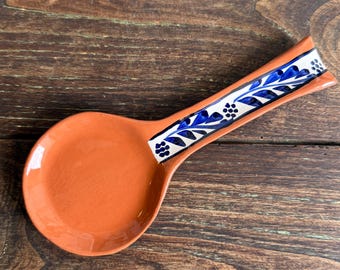Cooking Spoon Rest | Spoon Holder | Ceramic Spoon Rest | Portuguese Ceramic Spoon Rest