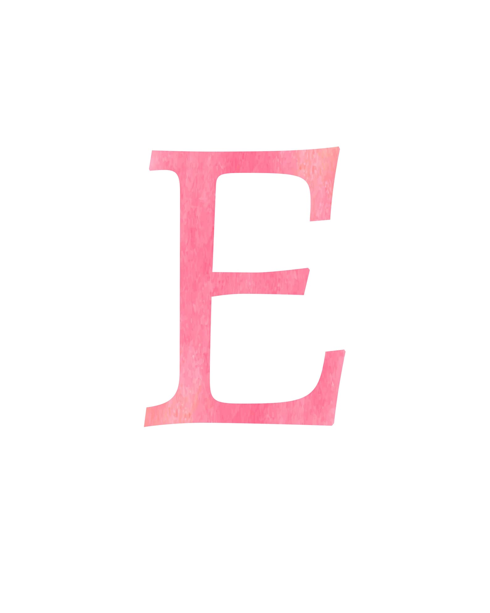 Letter E printable letter E print Letter E Monogram Letter Etsy