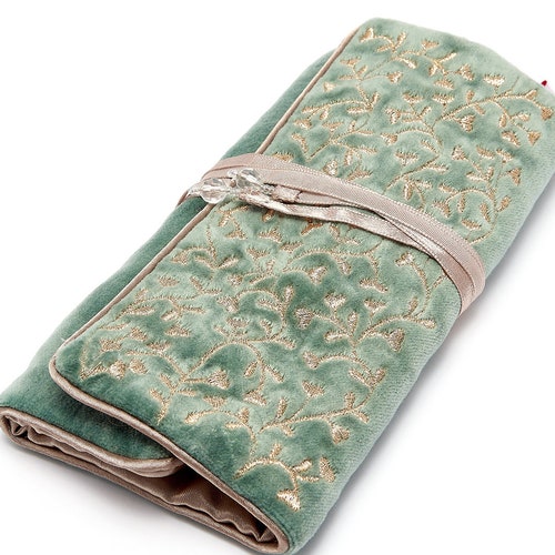 Velvet Jewellery Roll Jewellery Wrap Portable Travel Jewelry Etsy UK