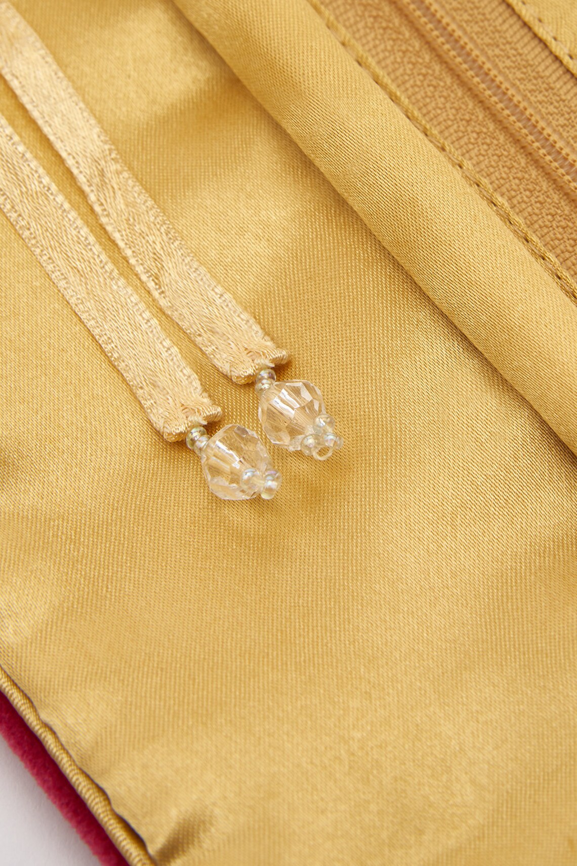 Rose Velvet Jewellery Roll With Satin Lining & Beaded Etsy