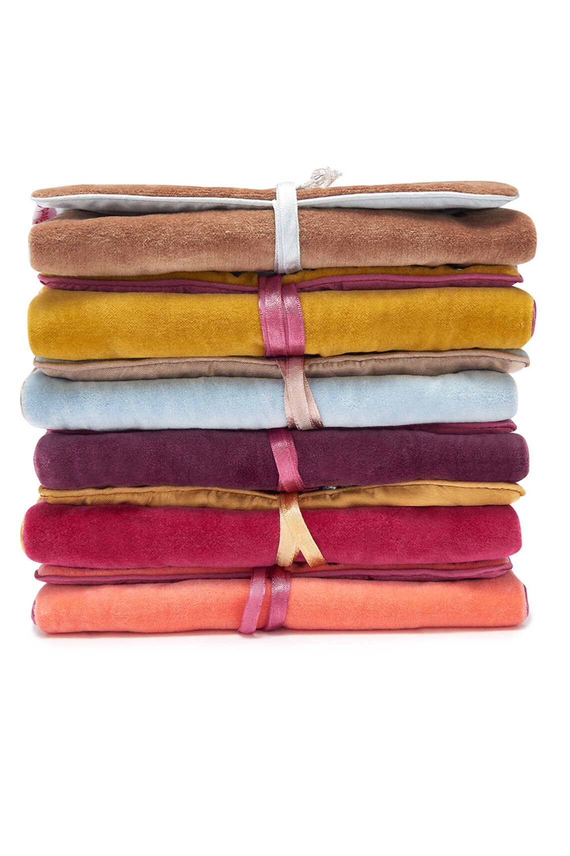 Rose Velvet Jewellery Roll With Satin Lining & Beaded Etsy