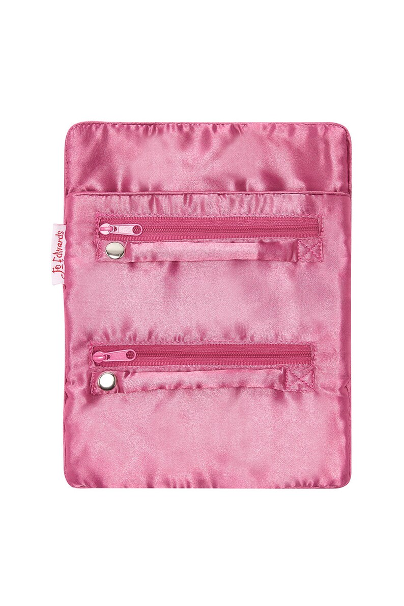 Velvet Jewellery Roll With Satin Lining & Beaded Ties Etsy