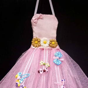 tutu dress hair clip /bow holder organiser