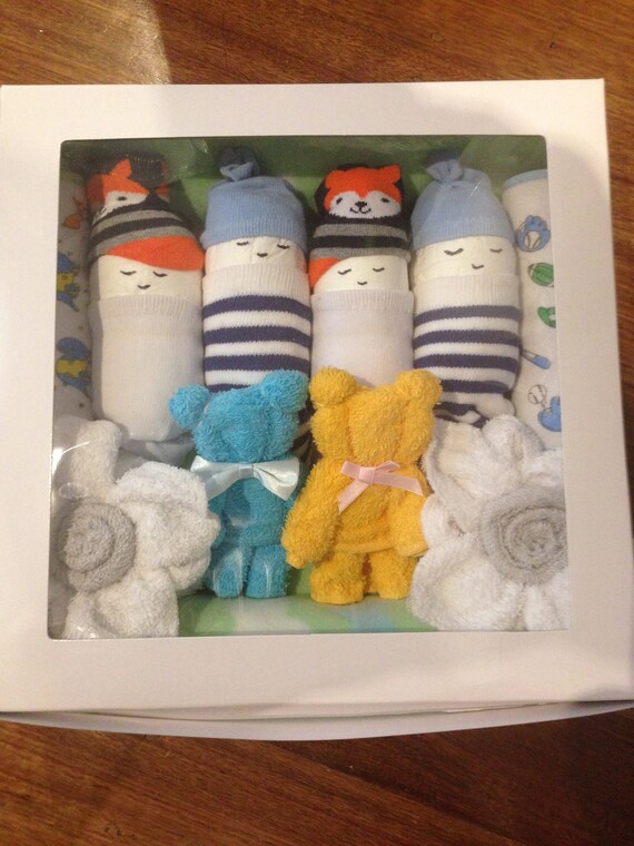Calze Cappello scarpe da regalo Baby Shower Neonato Ragazzi Matrimonio Festa Smoking Body