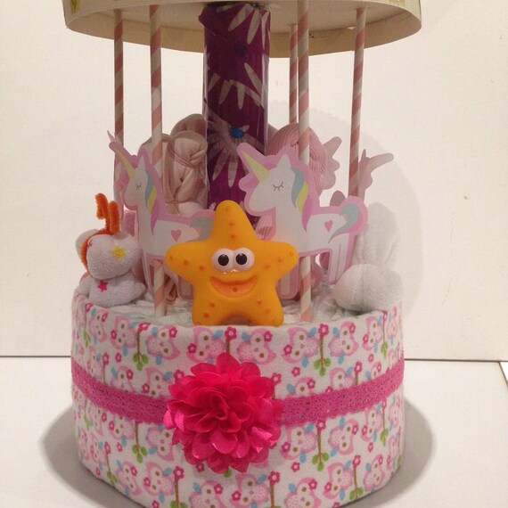 baby gift nappy cake
