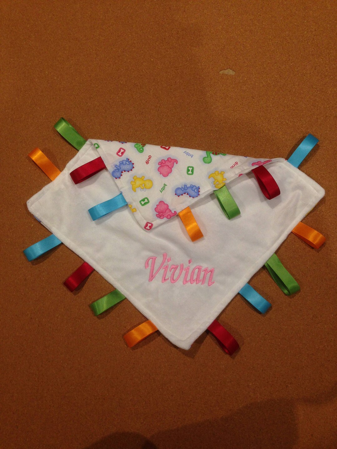 Personalised Embroidered Baby Taggie Blanket,security Blanket Etsy