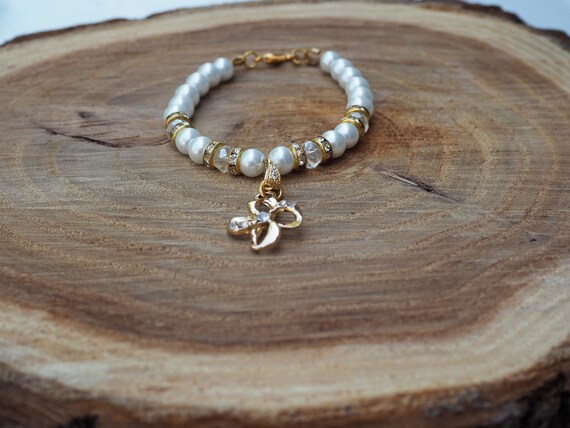 etsy flower girl bracelet