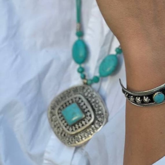 Authentic Turkmen Ethnic Necklace - Vintage Style… - image 4