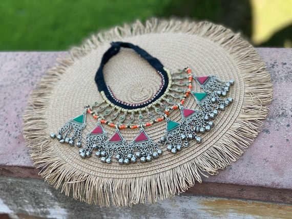 Vintage Afghan pendants necklace - image 4
